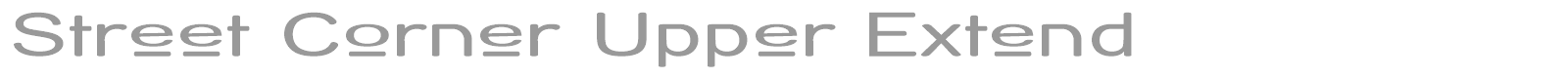 Street Corner font preview